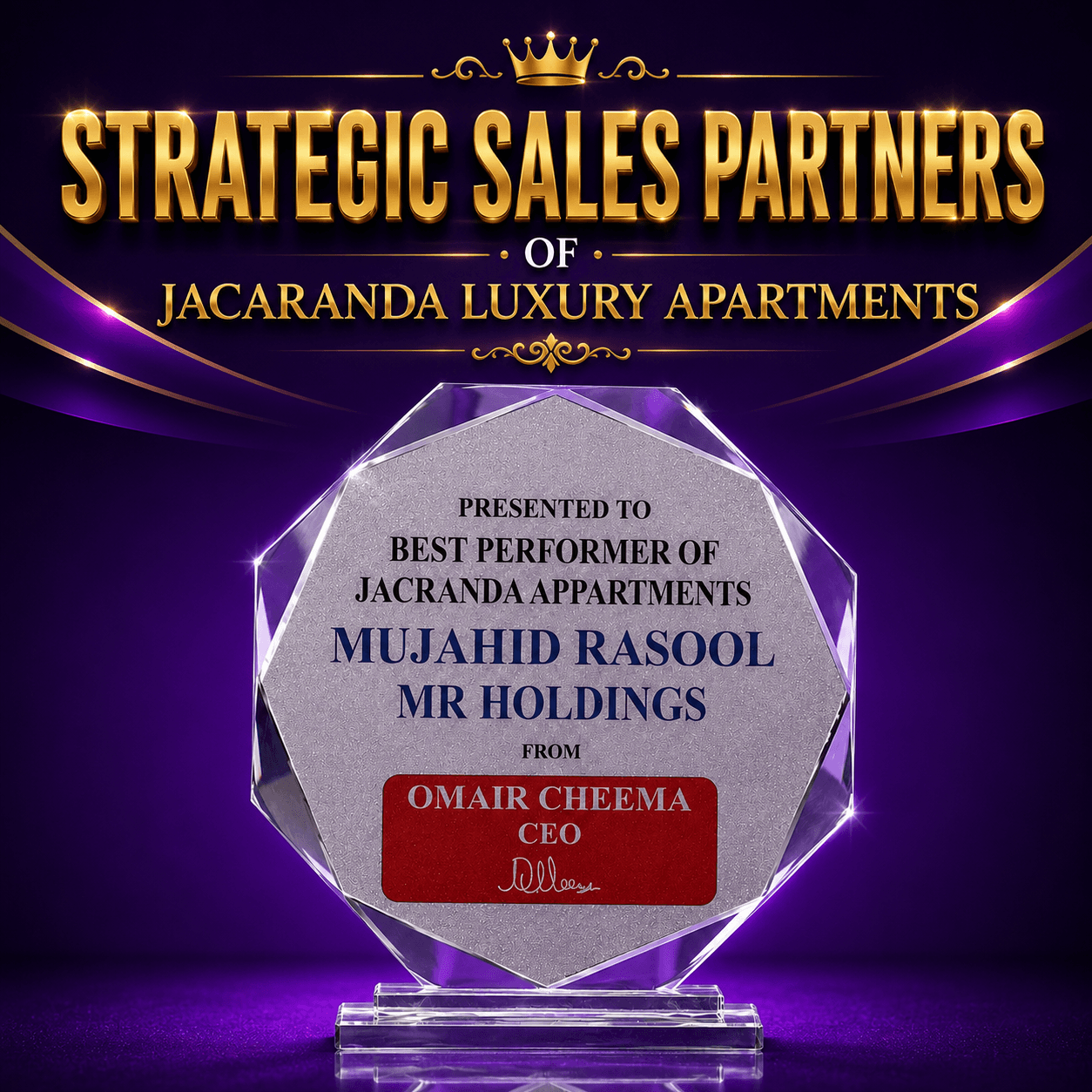 Best Performer — Jacaranda Luxury Apartments