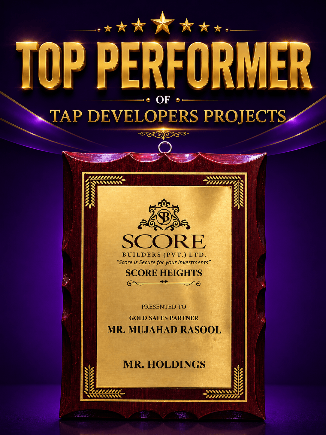 Top Performer — Score Heights
